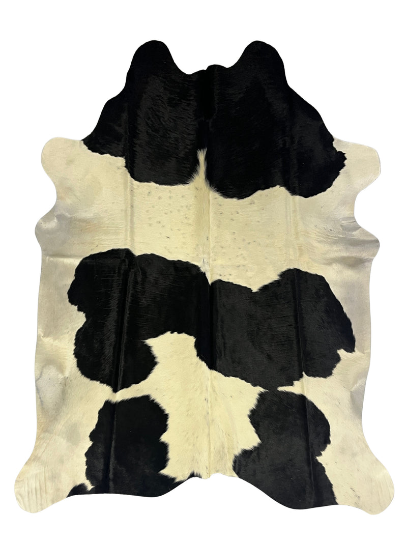 Aura Cowhide 75392 Ivory Black Cowhide Cowhide Rug