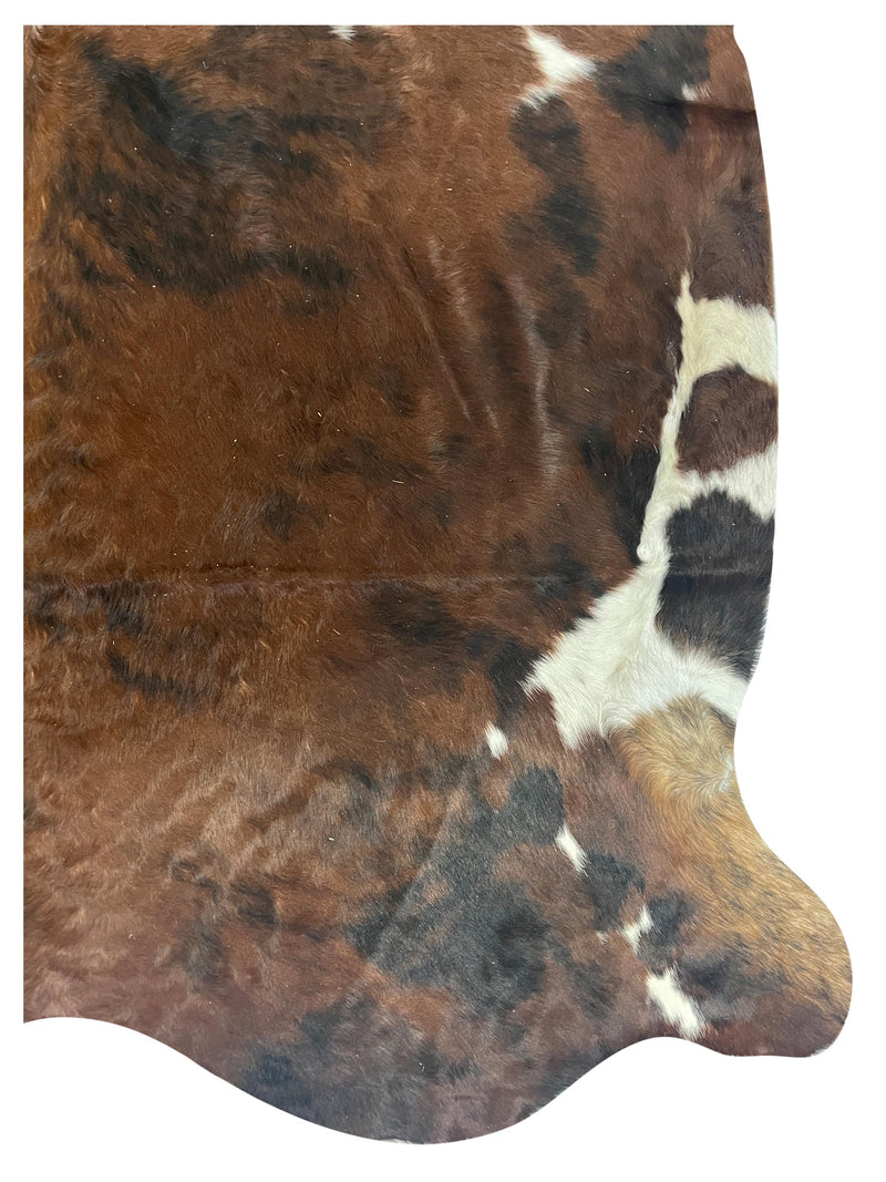 Aura Cowhide 75393 Brown Ivory Cowhide Cowhide Rug