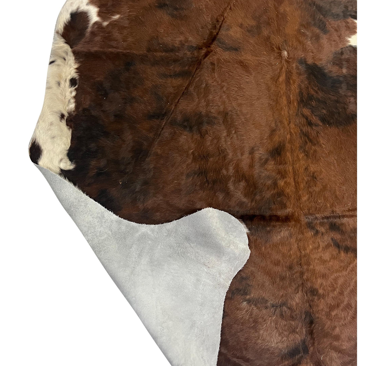 Aura Cowhide 75393 Brown Ivory Cowhide Cowhide Rug