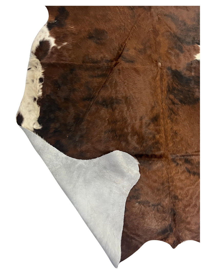 Aura Cowhide 75393 Brown Ivory Cowhide Cowhide Rug