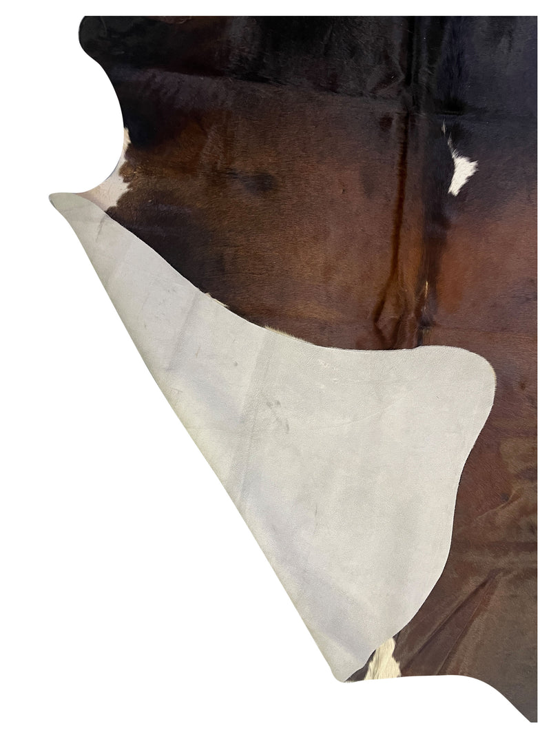 Aura Cowhide 75394 Brown Ivory Cowhide Cowhide Rug
