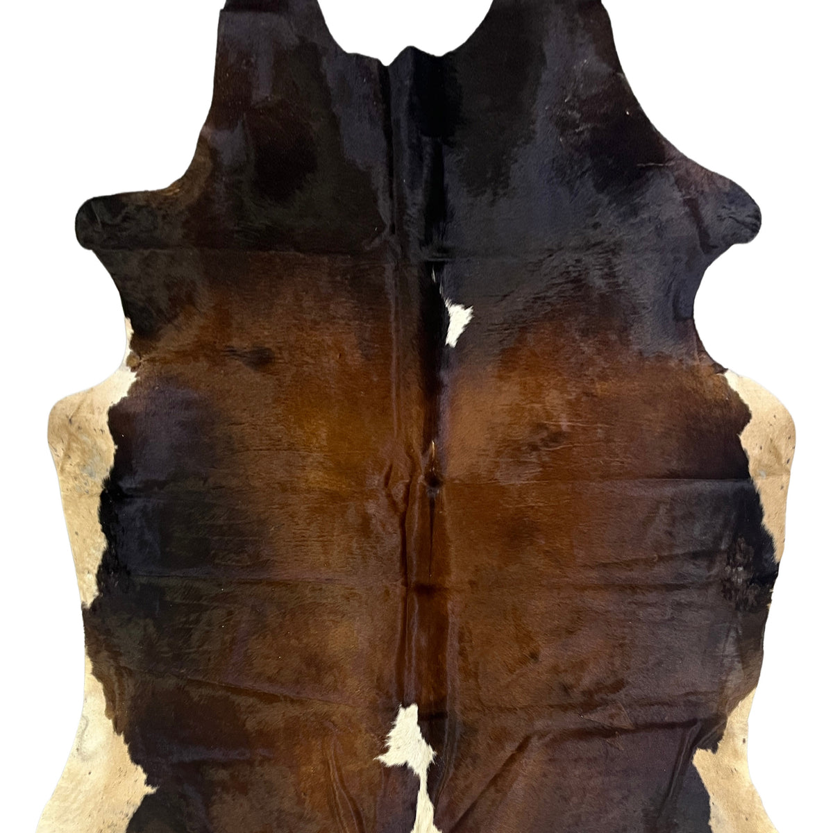 Aura Cowhide 75394 Brown Ivory Cowhide Cowhide Rug