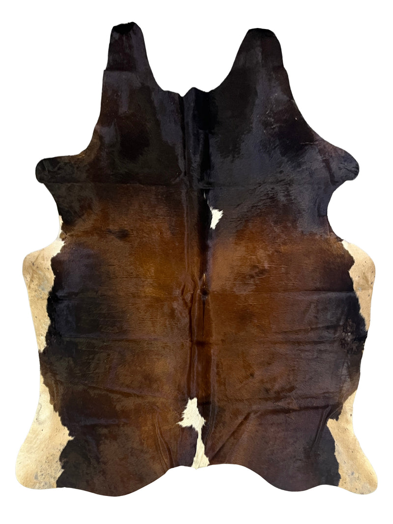 Aura Cowhide 75394 Brown Ivory Cowhide Cowhide Rug