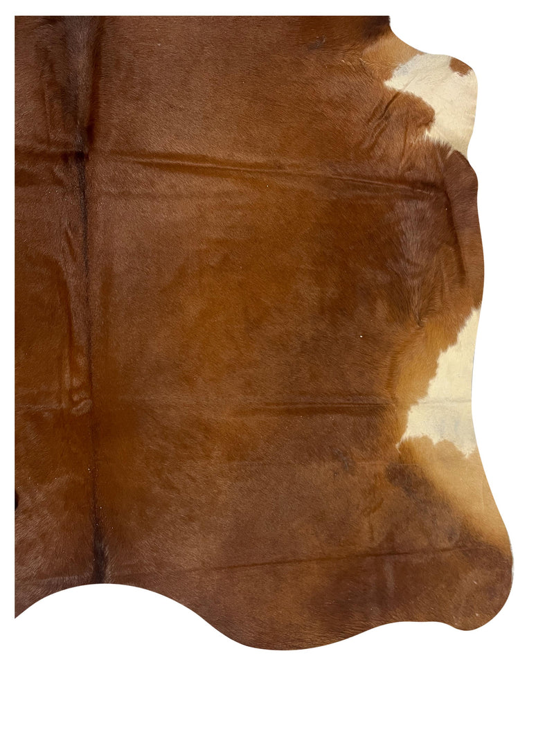Aura Cowhide 75395 Brown Ivory Cowhide Cowhide Rug
