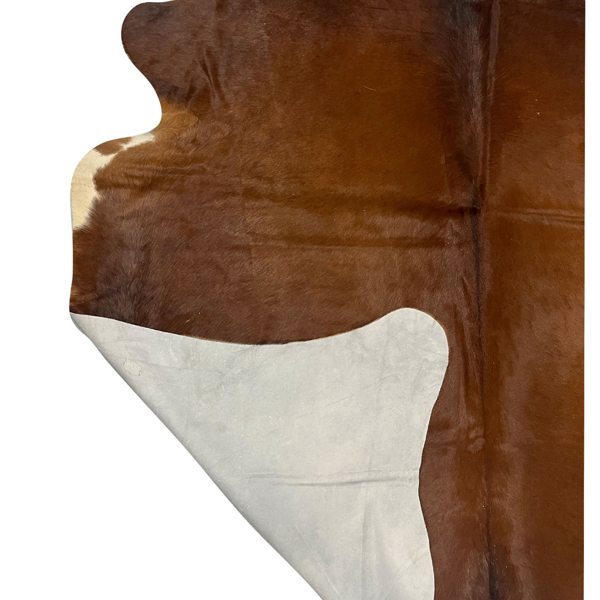 Aura Cowhide 75395 Brown Ivory Cowhide Cowhide Rug
