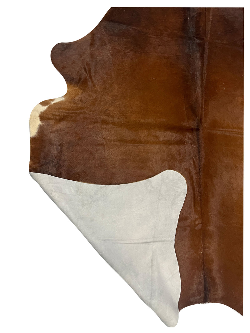 Aura Cowhide 75395 Brown Ivory Cowhide Cowhide Rug