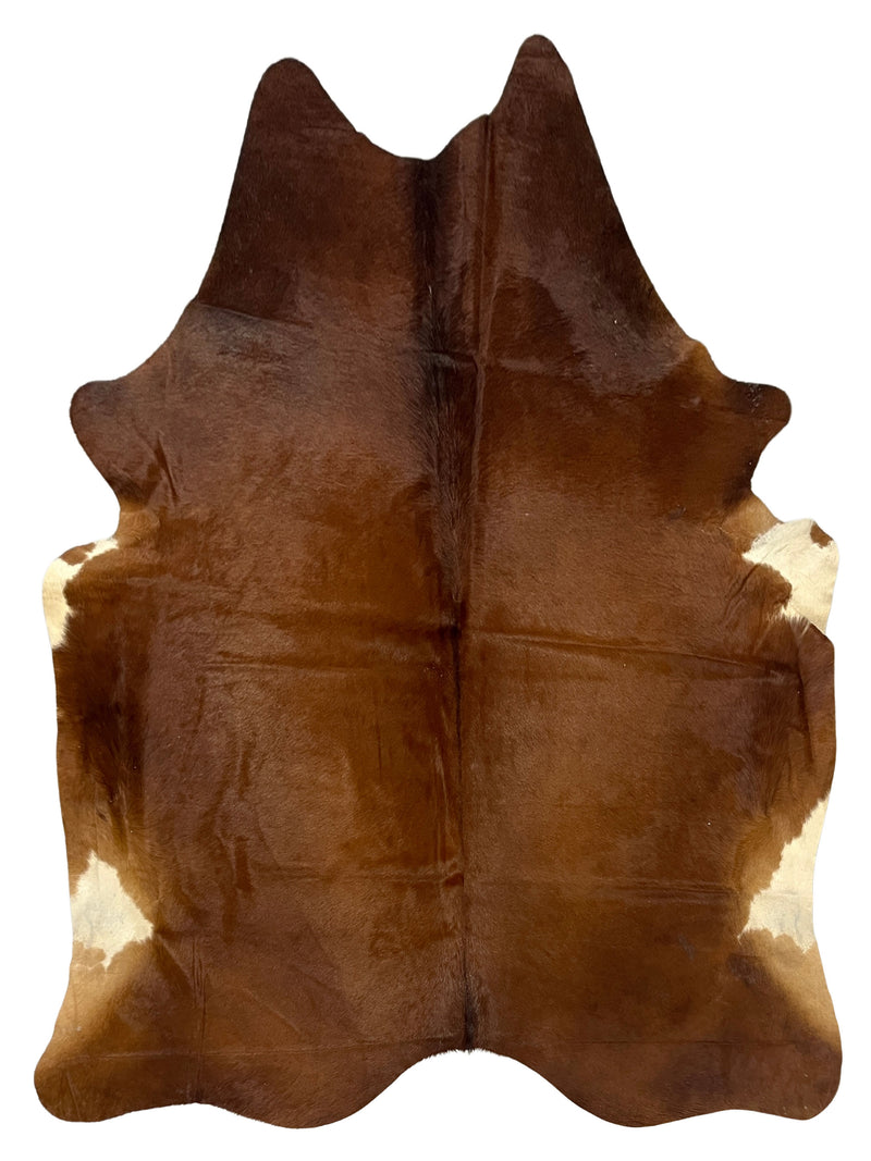 Aura Cowhide 75395 Brown Ivory Cowhide Cowhide Rug