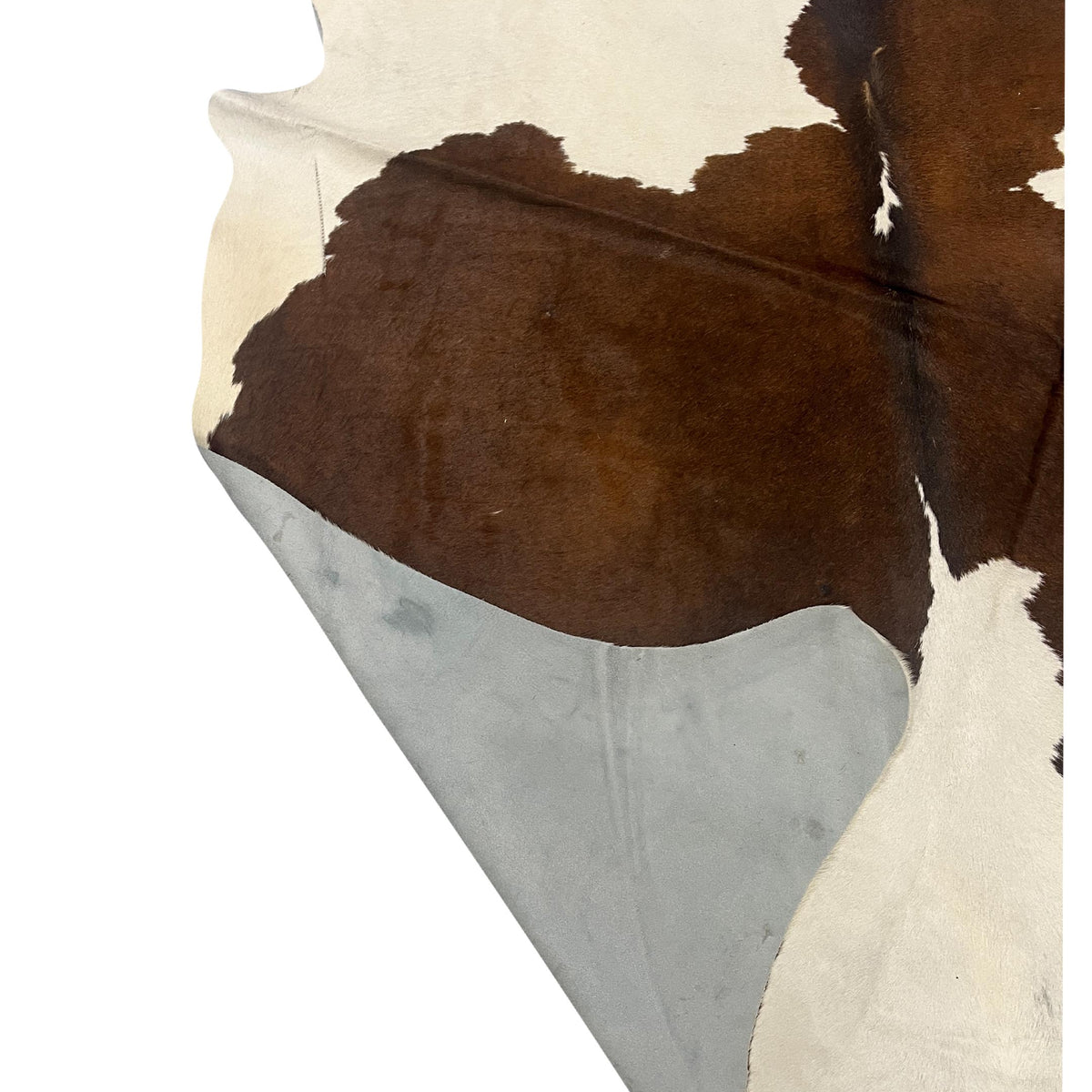 Aura Cowhide 75399 Ivory Brown Cowhide Cowhide Rug