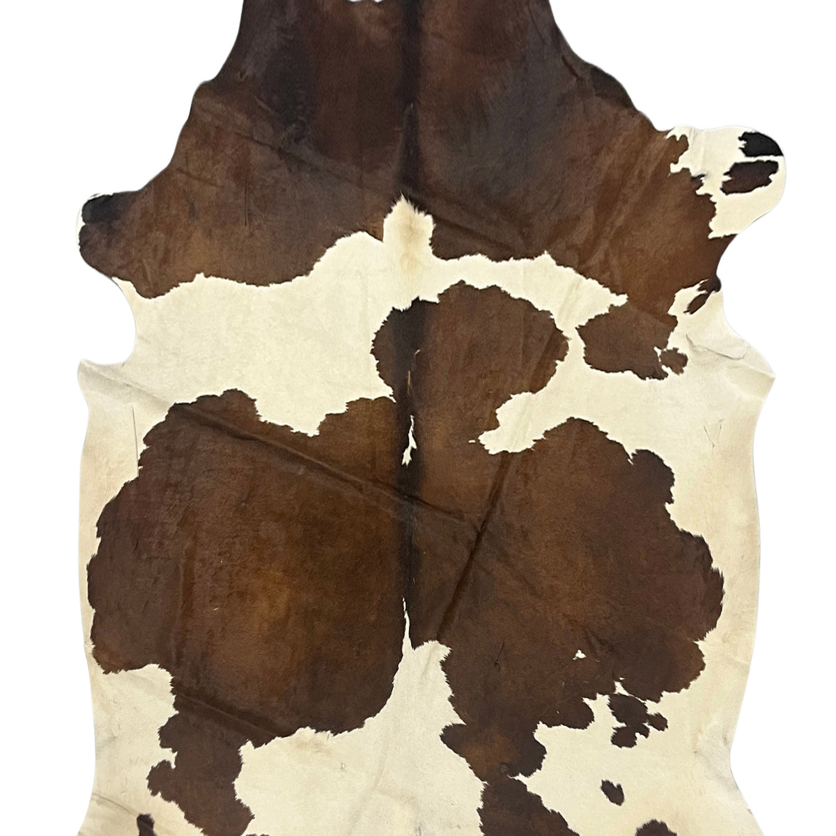 Aura Cowhide 75399 Ivory Brown Cowhide Cowhide Rug