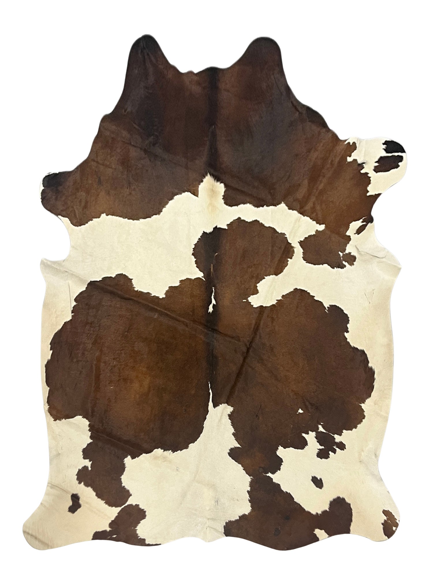 Aura Cowhide 75399 Ivory Brown Cowhide Cowhide Rug