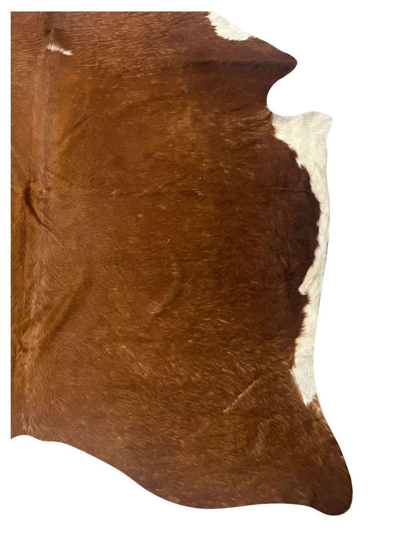 Aura Cowhide 75401 Brown Ivory Cowhide Cowhide Rug