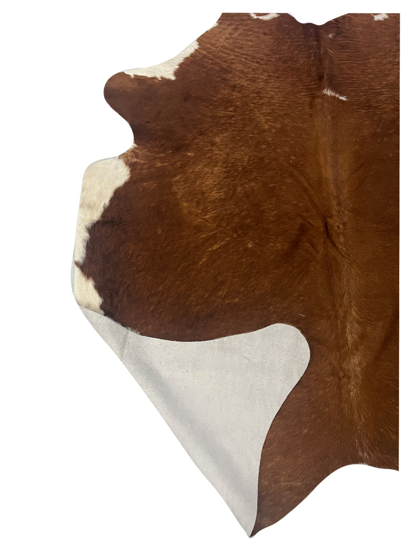 Aura Cowhide 75401 Brown Ivory Cowhide Cowhide Rug