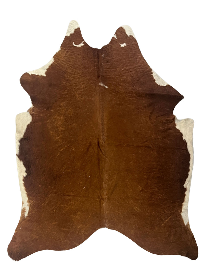 Aura Cowhide 75401 Brown Ivory Cowhide Cowhide Rug