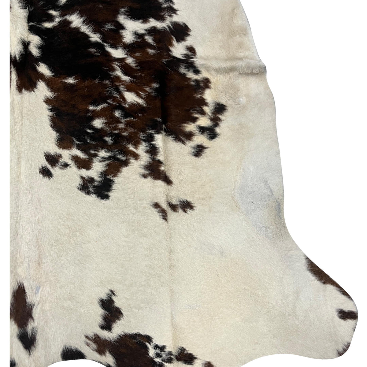 Aura Cowhide 75403 Ivory Brown Cowhide Cowhide Rug