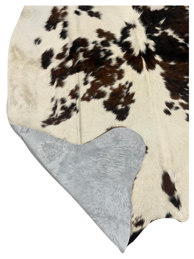 Aura Cowhide 75403 Ivory Brown Cowhide Cowhide Rug
