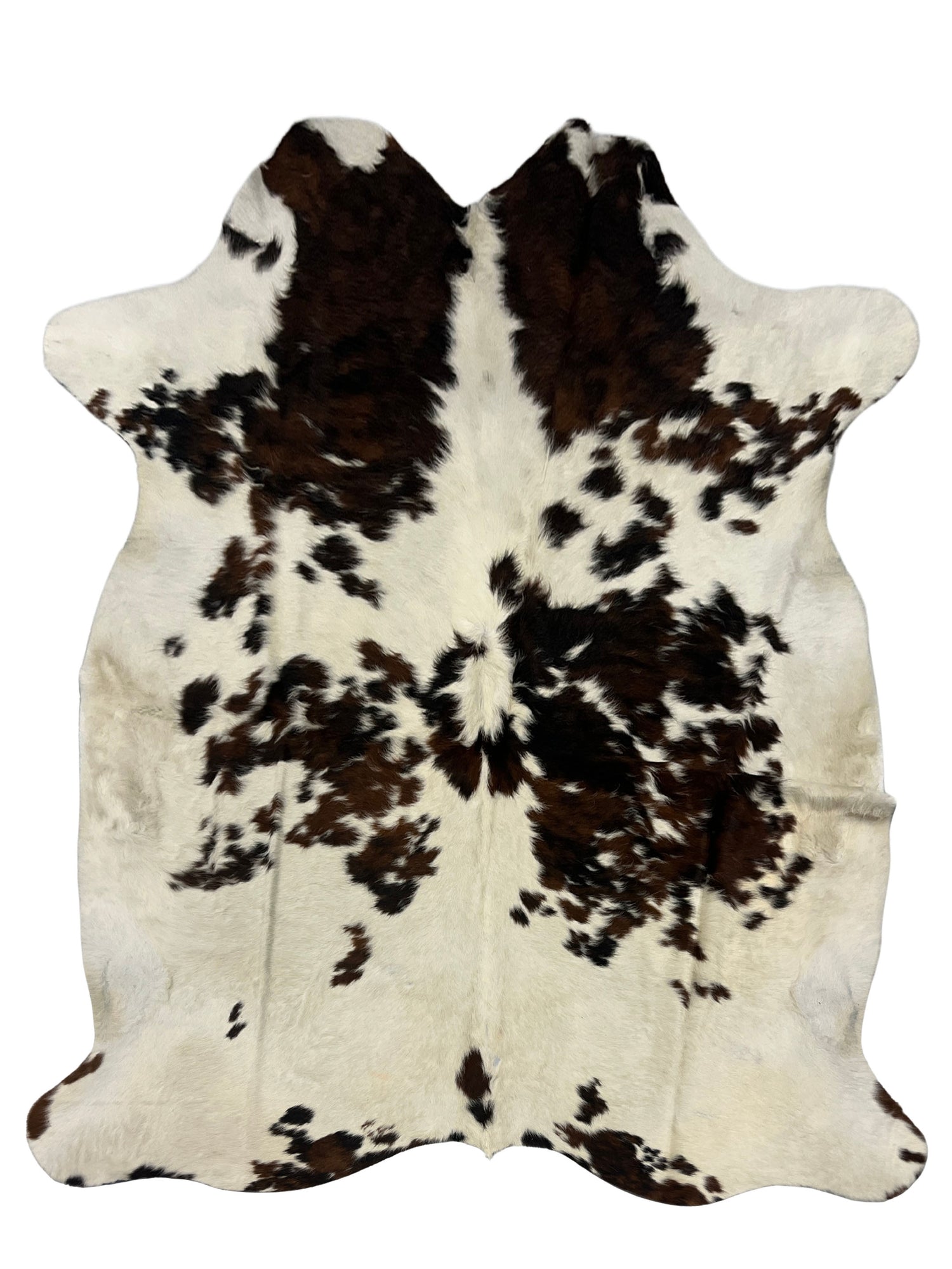 Aura Cowhide 75403 Ivory Brown Cowhide Cowhide Rug