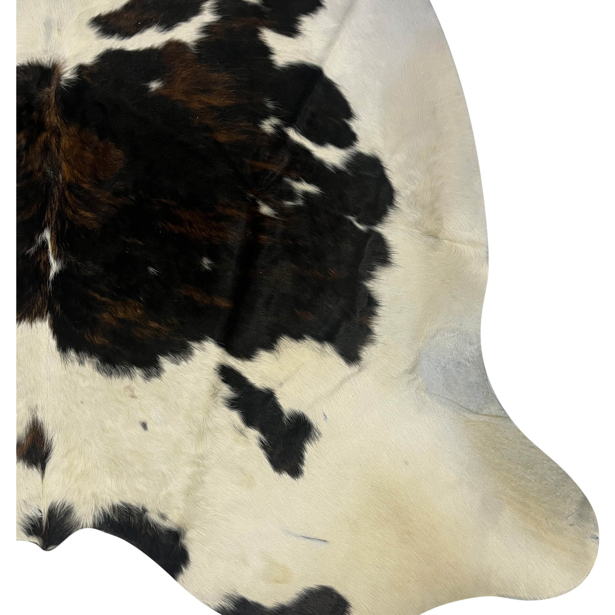 Aura Cowhide 75407 Ivory Brown Cowhide Cowhide Rug