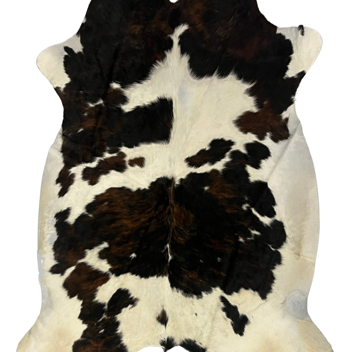 Aura Cowhide 75407 Ivory Brown Cowhide Cowhide Rug