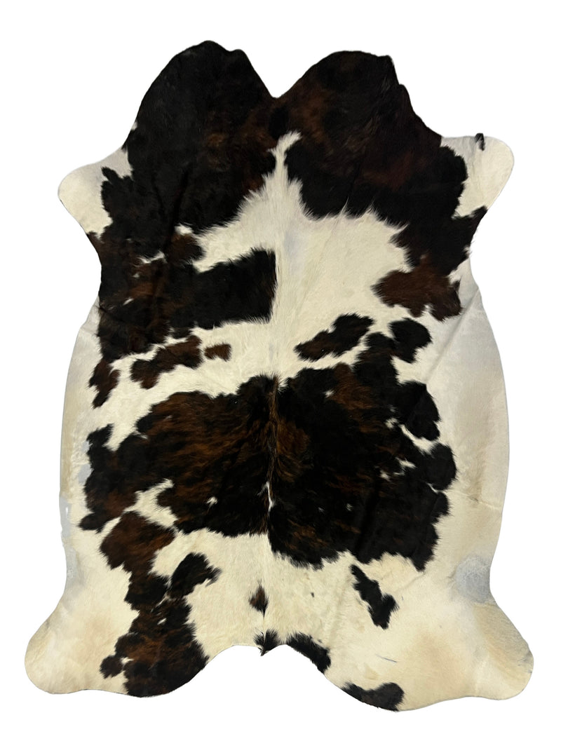 Aura Cowhide 75407 Ivory Brown Cowhide Cowhide Rug