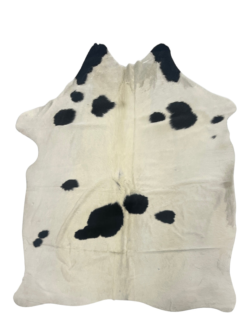 Aura Cowhide 75408 Ivory Black Cowhide Cowhide Rug