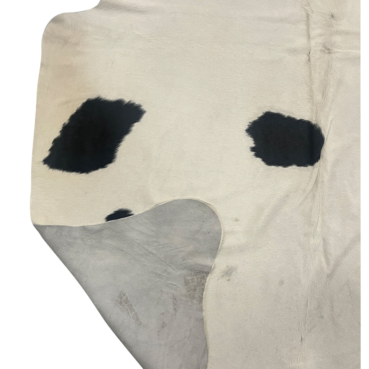 Aura Cowhide 75409 Ivory Black Cowhide Cowhide Rug