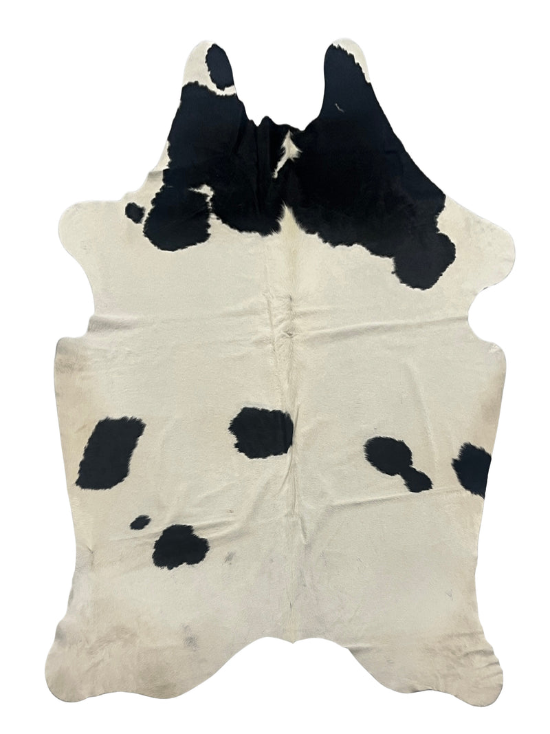 Aura Cowhide 75409 Ivory Black Cowhide Cowhide Rug