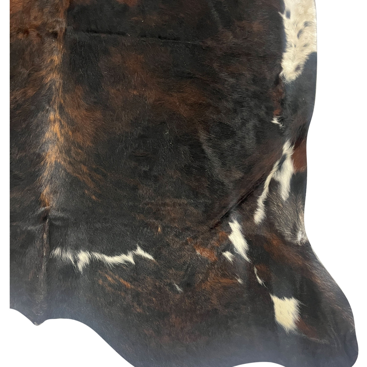 Aura Cowhide 75410 Espresso Ivory Cowhide Cowhide Rug