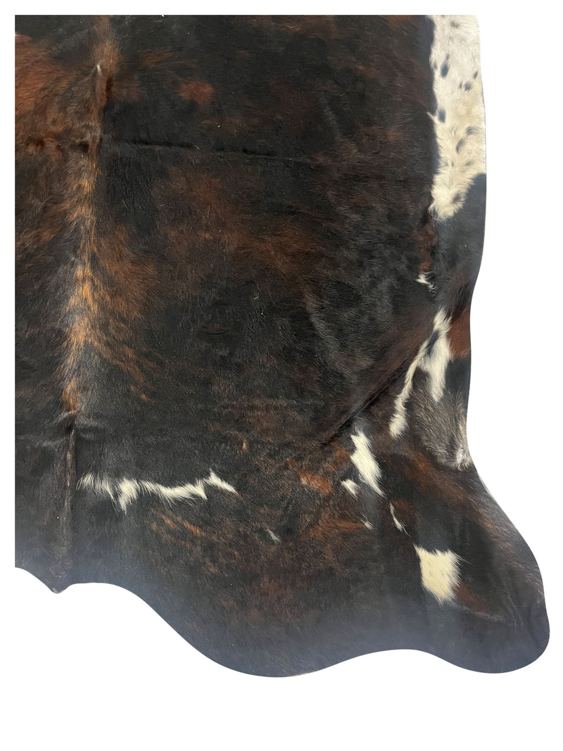 Aura Cowhide 75410 Espresso Ivory Cowhide Cowhide Rug