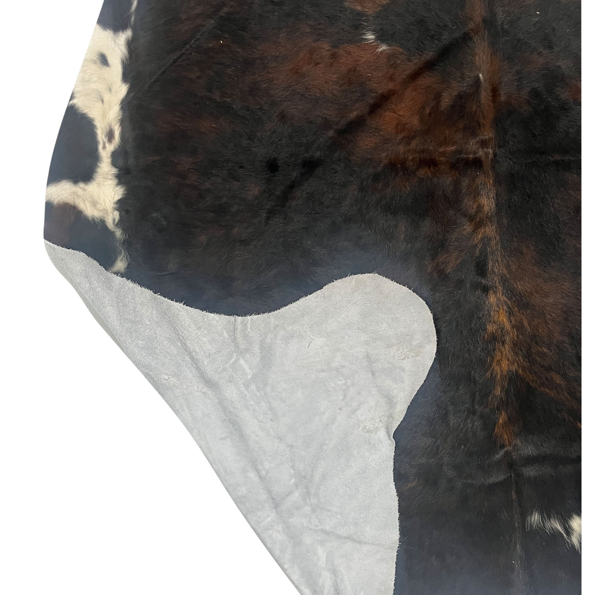 Aura Cowhide 75410 Espresso Ivory Cowhide Cowhide Rug