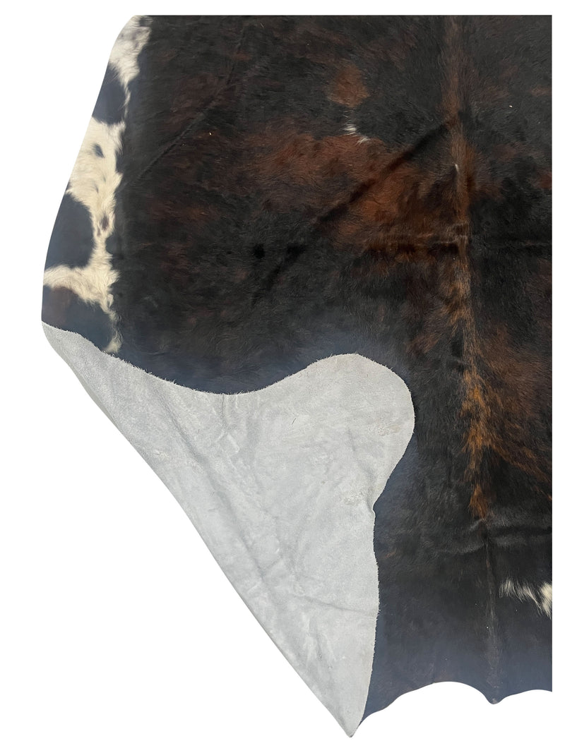 Aura Cowhide 75410 Espresso Ivory Cowhide Cowhide Rug