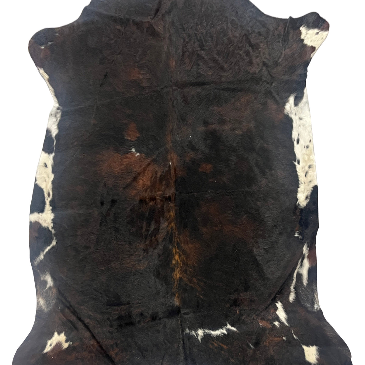 Aura Cowhide 75410 Espresso Ivory Cowhide Cowhide Rug