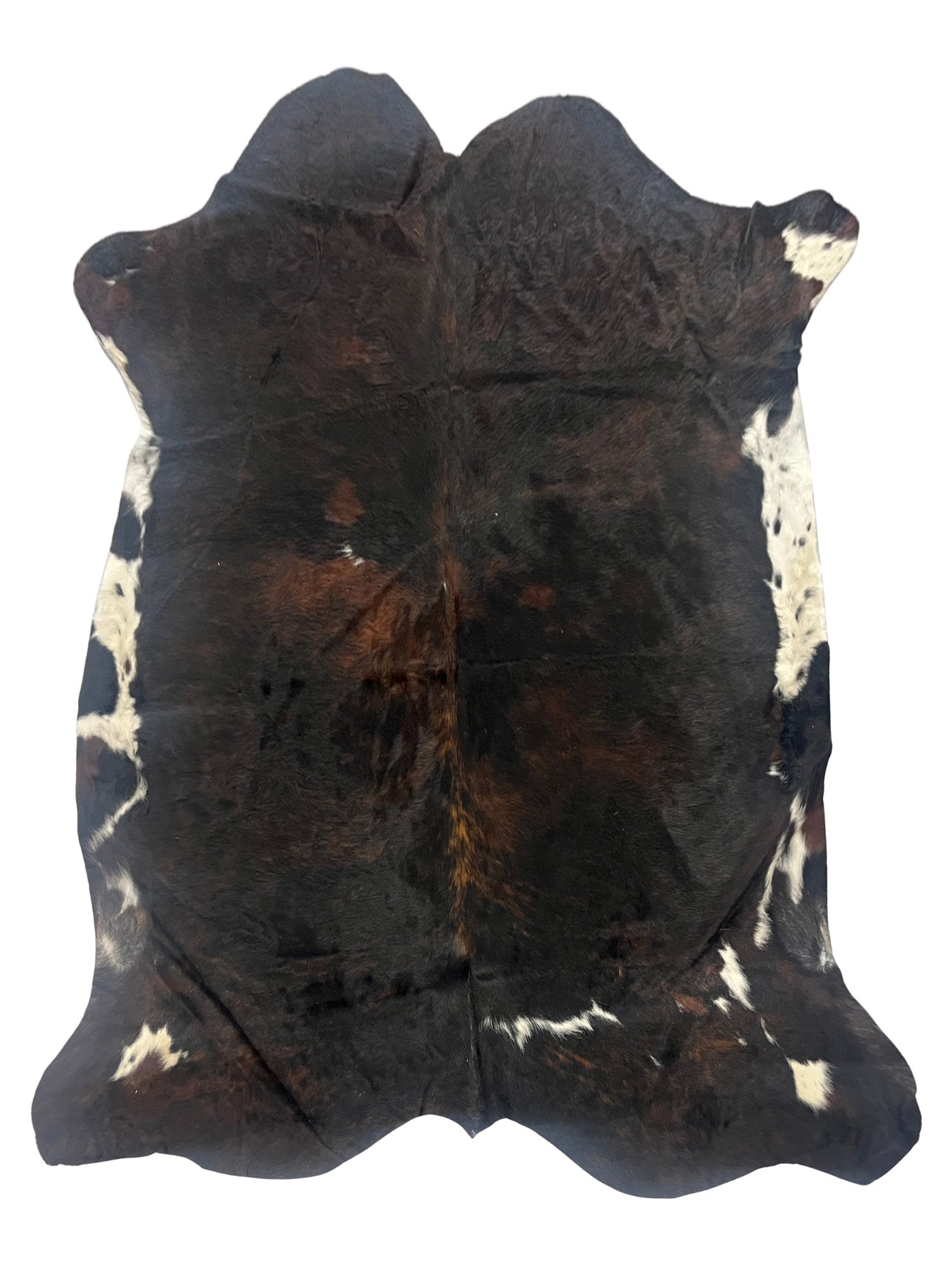 Aura Cowhide 75410 Espresso Ivory Cowhide Cowhide Rug