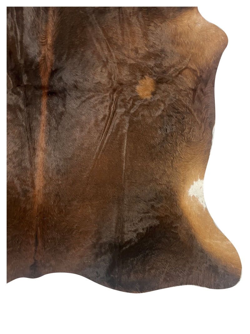 Aura Cowhide 75412 Brown Ivory Cowhide Cowhide Rug