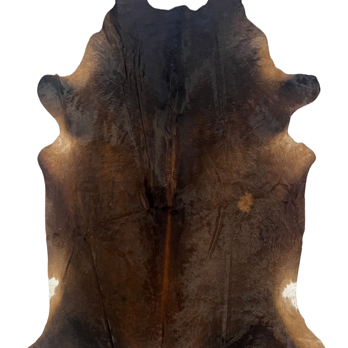Aura Cowhide 75412 Brown Ivory Cowhide Cowhide Rug