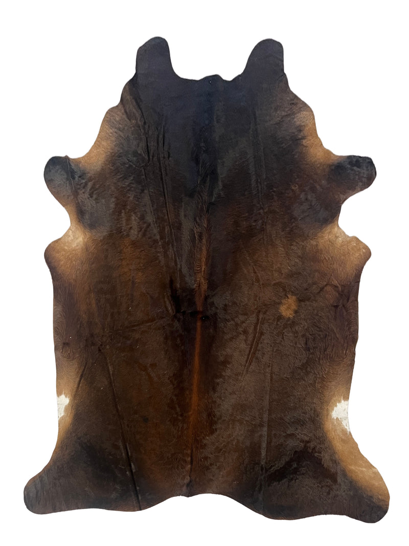 Aura Cowhide 75412 Brown Ivory Cowhide Cowhide Rug