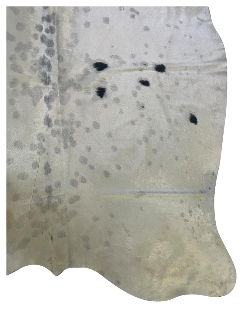 Aura Cowhide 75414 Ivory Brown Cowhide Cowhide Rug