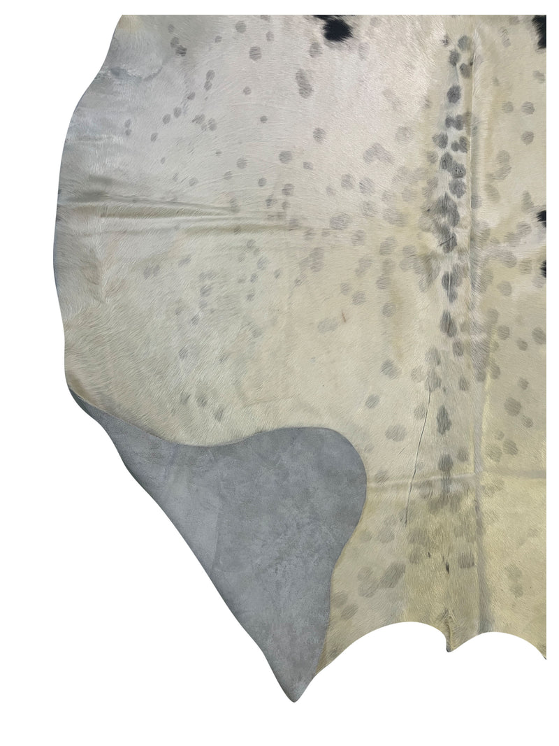 Aura Cowhide 75414 Ivory Brown Cowhide Cowhide Rug