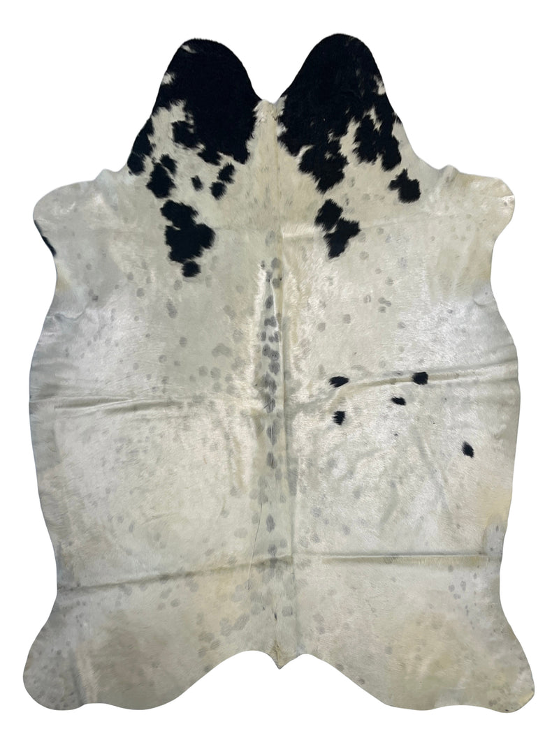 Aura Cowhide 75414 Ivory Brown Cowhide Cowhide Rug