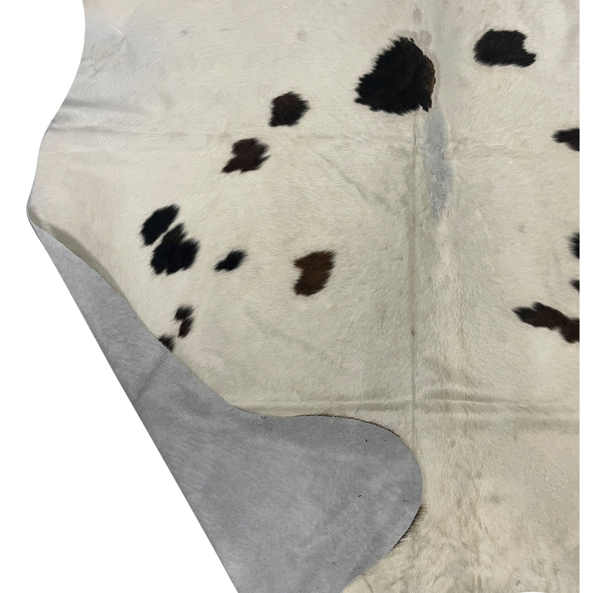 Aura Cowhide 75416 Ivory Black Cowhide Cowhide Rug