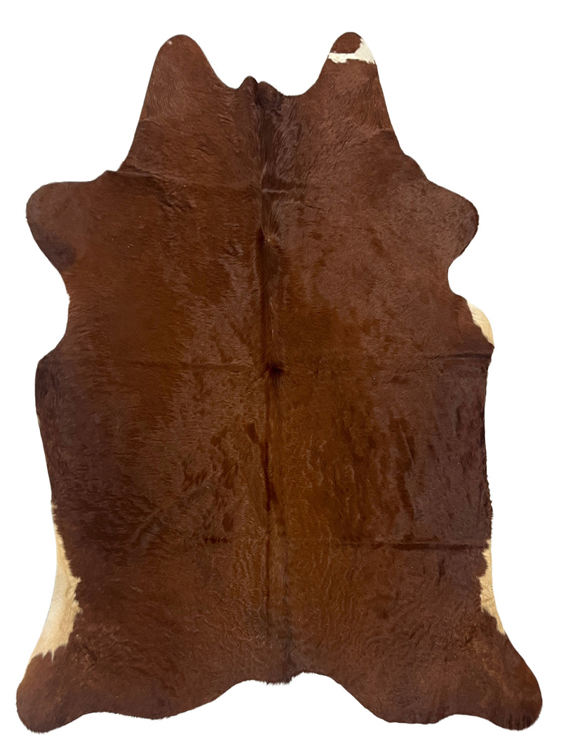 Aura Cowhide 75418 Brown Ivory Cowhide Cowhide Rug