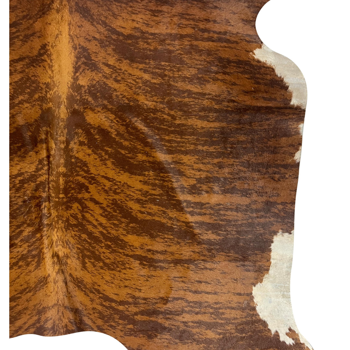 Aura Cowhide 75419 Brindle Brown Cowhide Cowhide Rug