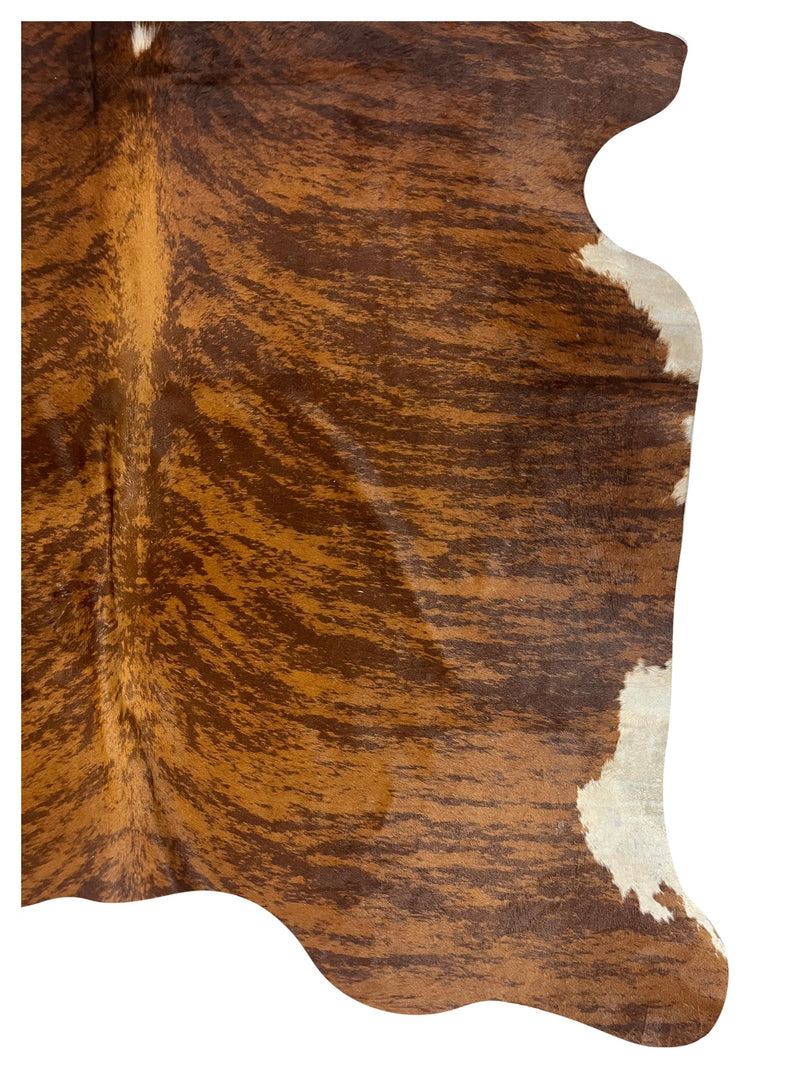 Aura Cowhide 75419 Brindle Brown Cowhide Cowhide Rug