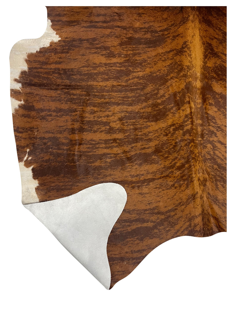 Aura Cowhide 75419 Brindle Brown Cowhide Cowhide Rug