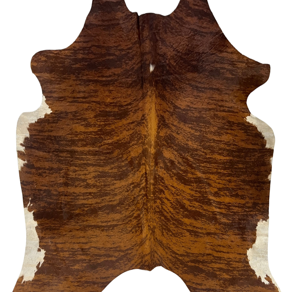 Aura Cowhide 75419 Brindle Brown Cowhide Cowhide Rug