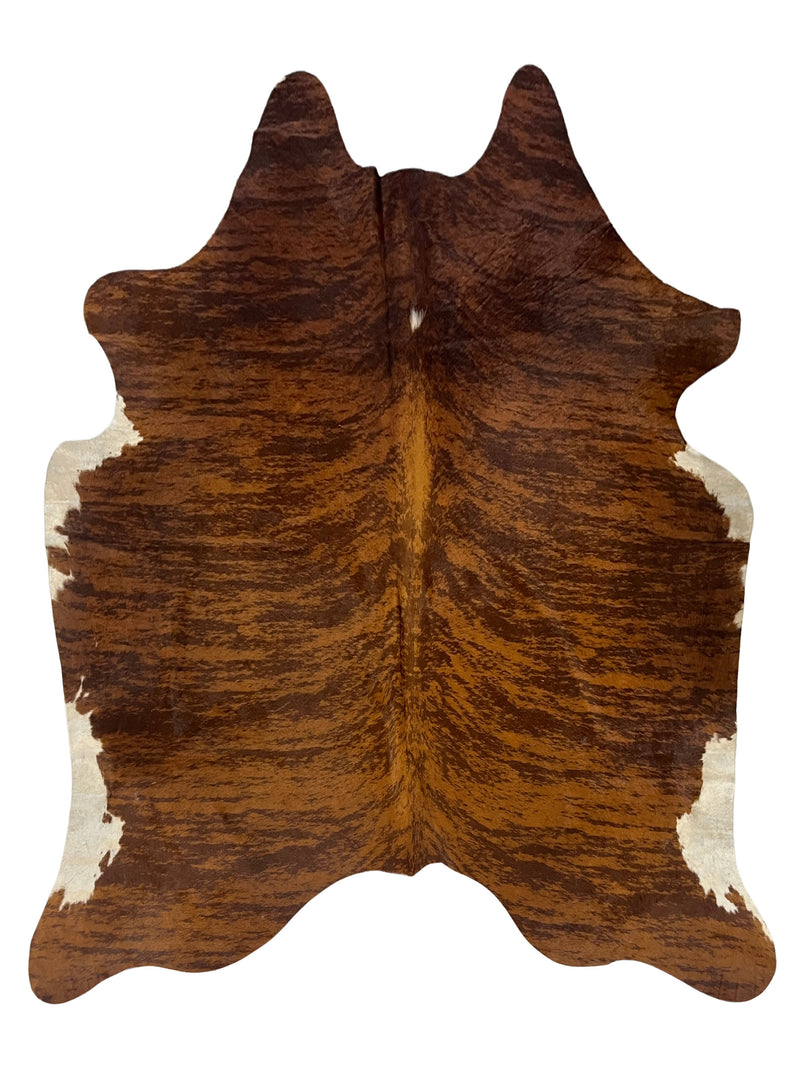 Aura Cowhide 75419 Brindle Brown Cowhide Cowhide Rug