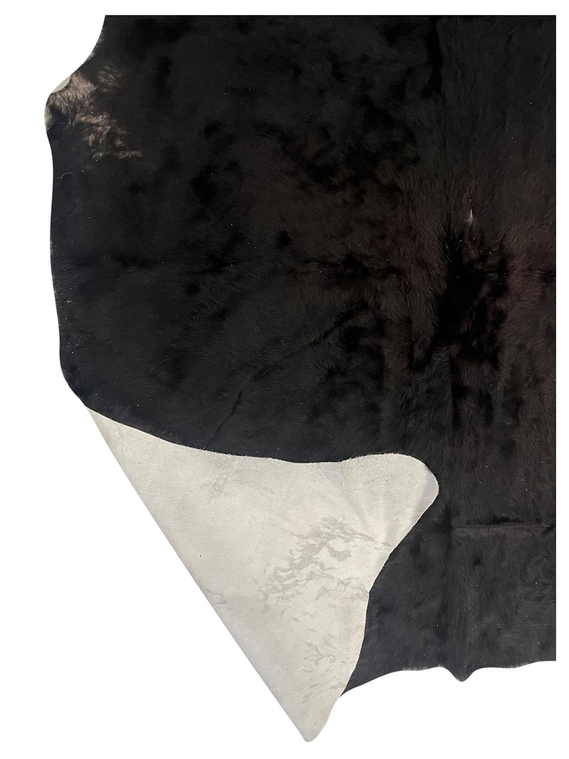 Aura Cowhide 75420 Black Black Cowhide Cowhide Rug