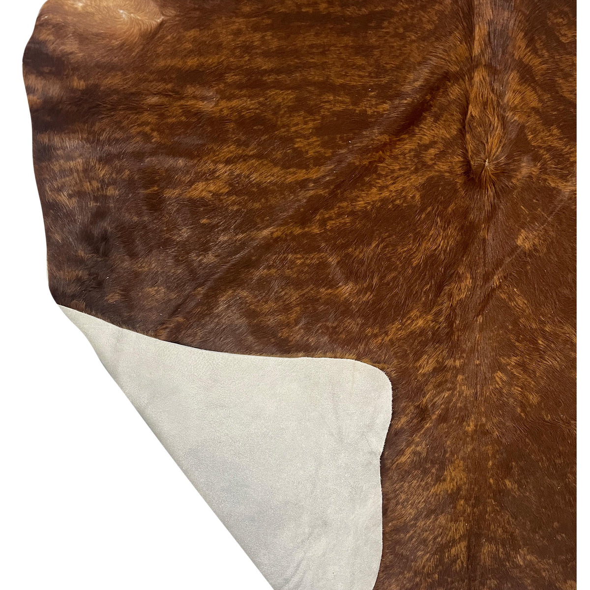Aura Cowhide 75421 Brindle Brown Cowhide Cowhide Rug