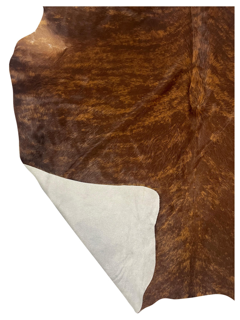 Aura Cowhide 75421 Brindle Brown Cowhide Cowhide Rug