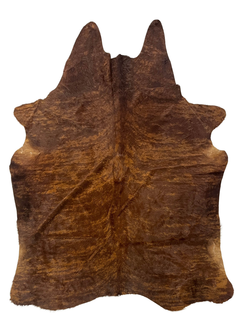 Aura Cowhide 75421 Brindle Brown Cowhide Cowhide Rug