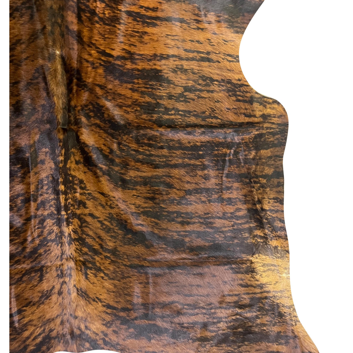 Aura Cowhide 75424 Brindle Brown Cowhide Cowhide Rug